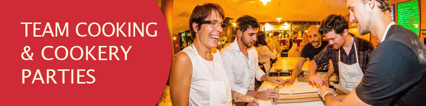 Team cooking and cookery parties