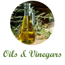 extra virgin olive oil and vinegars