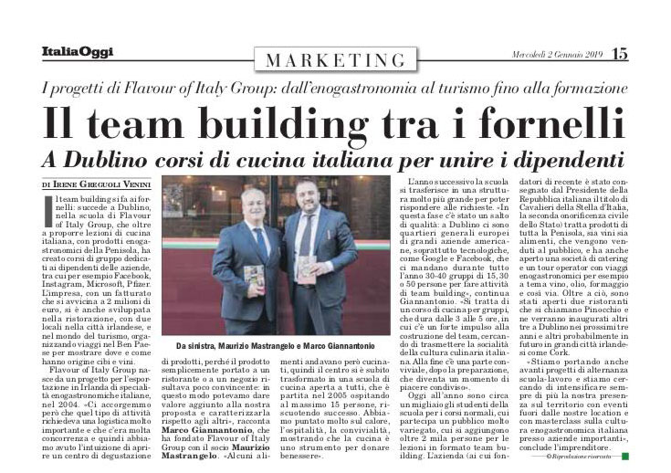 il team building tra i fornelli