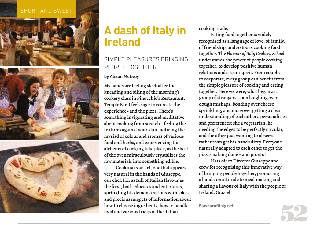 A dash of Italy in Ireland